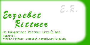 erzsebet rittner business card